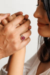 Vintage Ruby (Manik) Ring in 925 Sterling Silver - #1283B - Myra