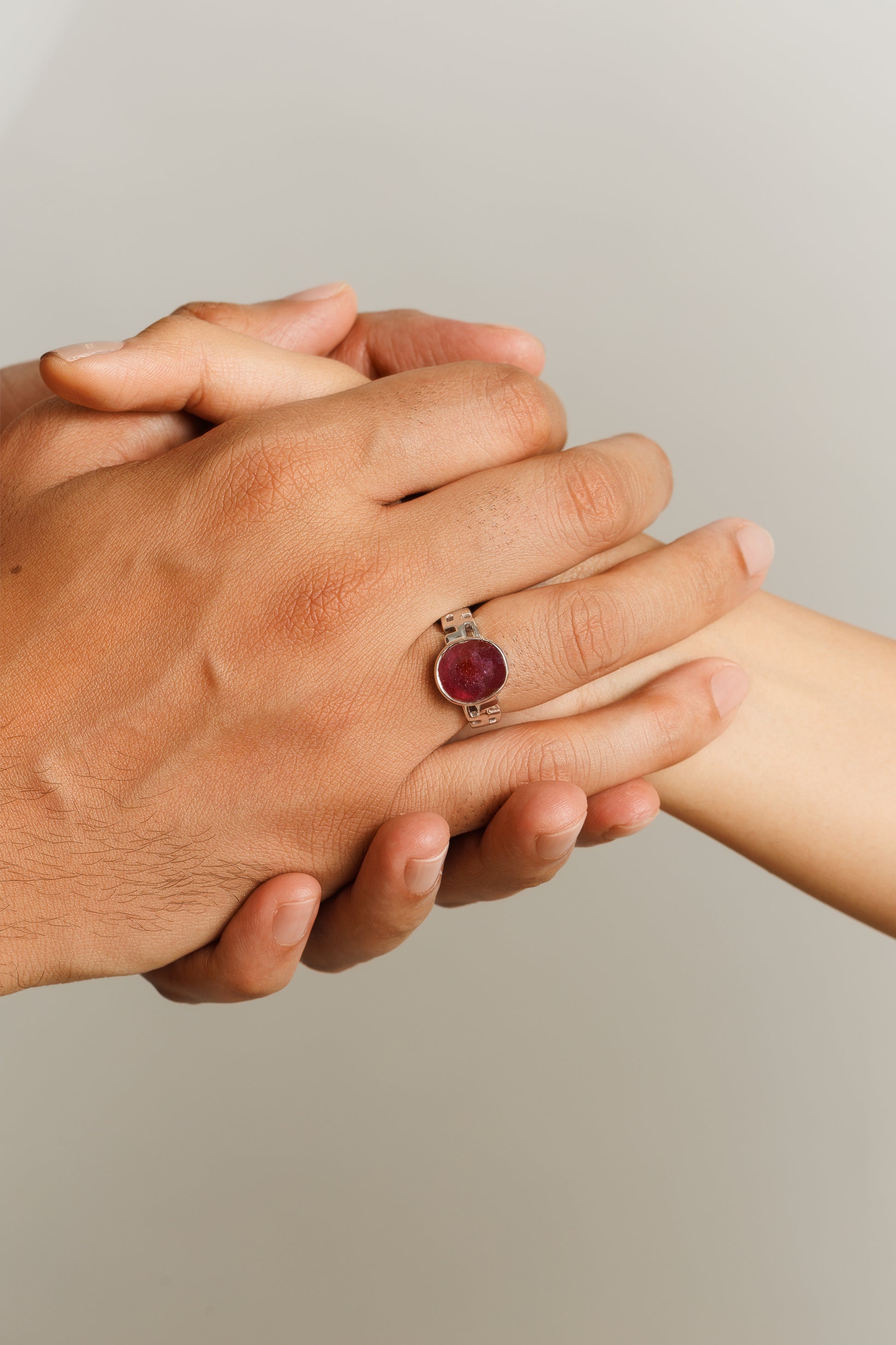 Vintage Ruby (Manik) Ring in 925 Sterling Silver - #1283B - Myra