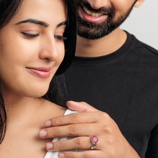 Vintage Ruby (Manik) Ring in 925 Sterling Silver - #1244N4 - Myra