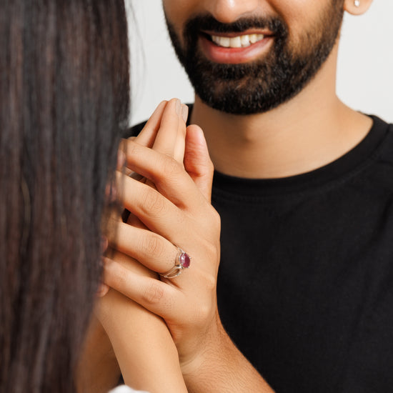 Genuine Ruby (Manik) Ring for Positive Energy in 925 silver - #1217N4 - Myra