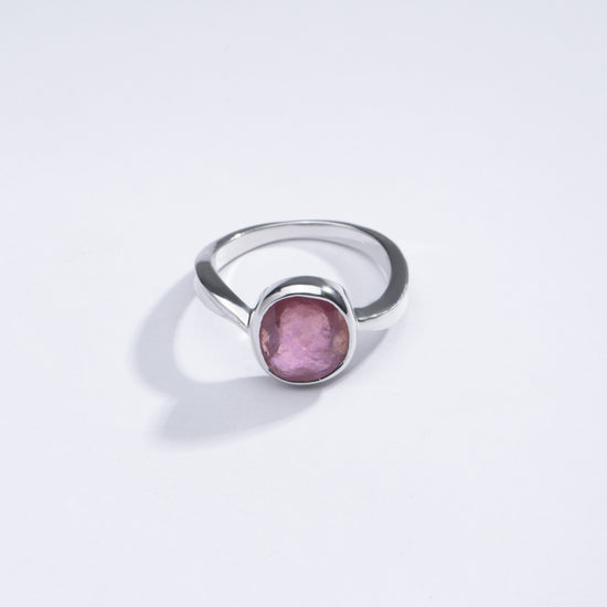 Radiant Ruby (Manik) Gemstone Ring in Sterling Silver - #1201B - Myra