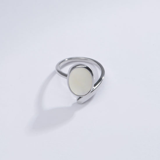 Vintage Opal (Doodhiya) Gemstone Ring in Sterling Silver – #1202B - Myra