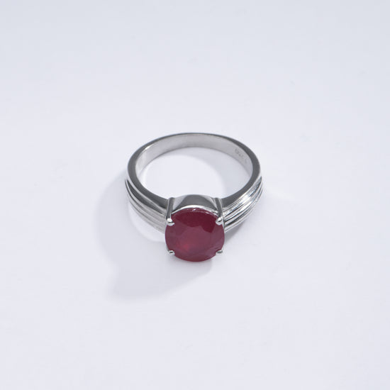 Vintage Ruby (Manik) Ring in 925 Sterling Silver - #1225N4 - Myra