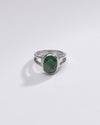 Unisex Green Emerald (Panna) Ring in 925 Silver – #1150B - Myra