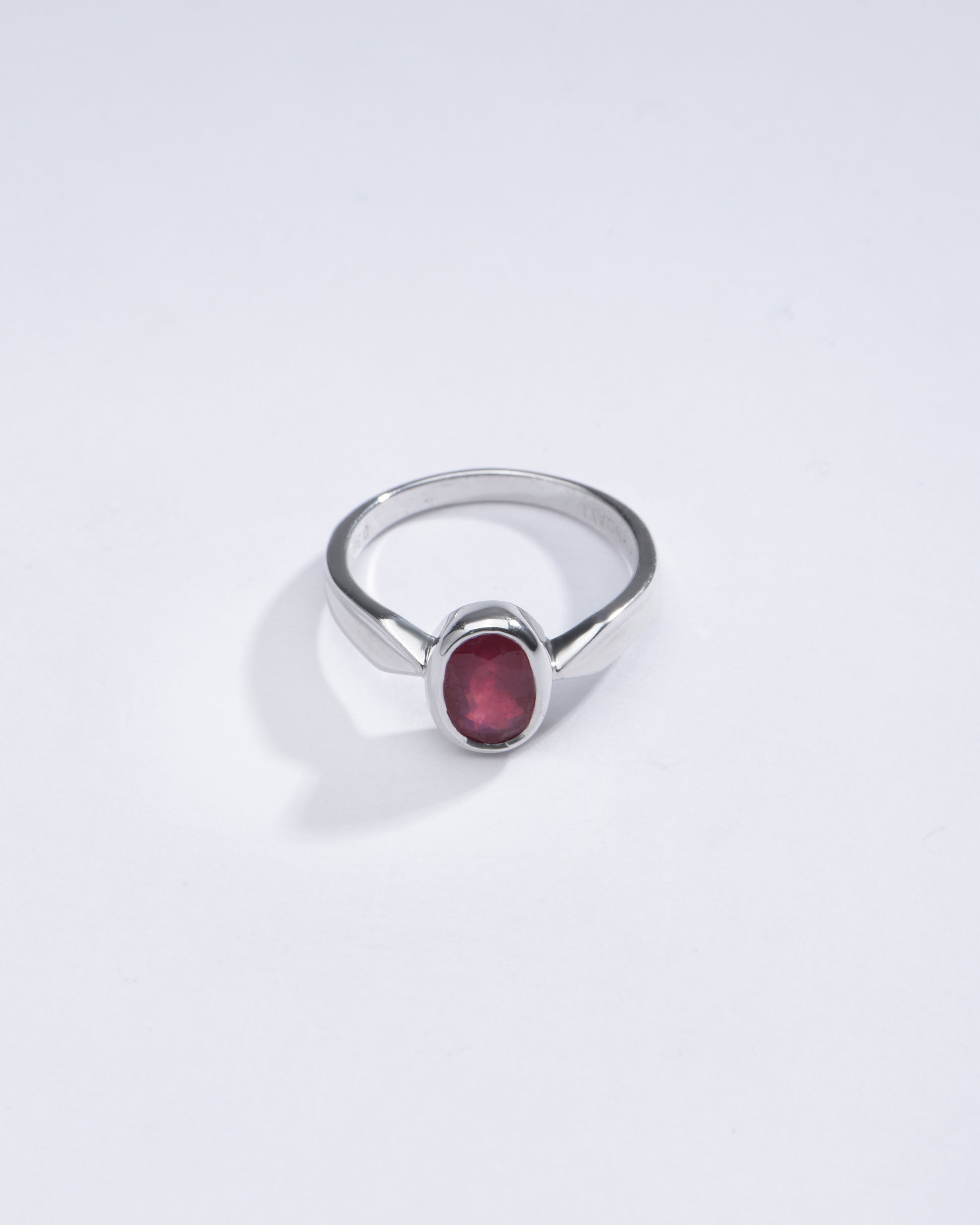 Natural Ruby (Manik) Ring in 925 Silver - #1136B - Myra