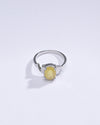 Classic Yellow Sapphire (Pukhraj) Ring in Sterling Silver – #1196N4 - Myra