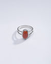 Bold Red Coral (Moonga) Ring in 925 Silver - #1150 Ov - Myra