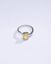 Radiant Yellow Sapphire (Pukhraj) Ring in Sterling Silver – #1201N4 - Myra