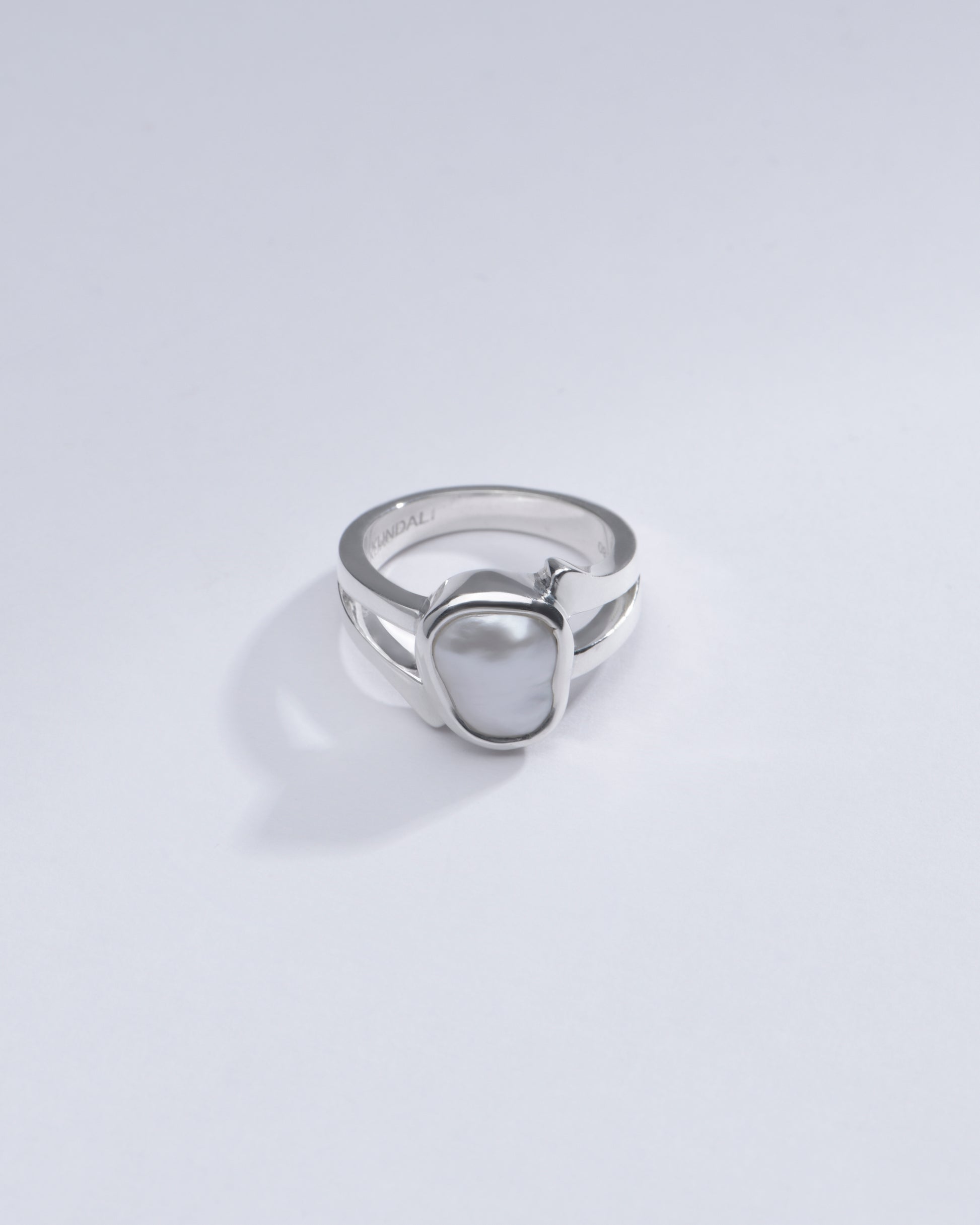 Elegant Pearl (Moti) Ring in 925 Sterling Silver - #1182 U - Myra