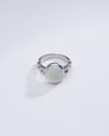 Natural Opal (Doodhiya) Ring in 925 Silver – #1245B - Myra