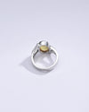 Radiant Yellow Sapphire (Pukhraj) Ring in Sterling Silver - #1182B - Myra