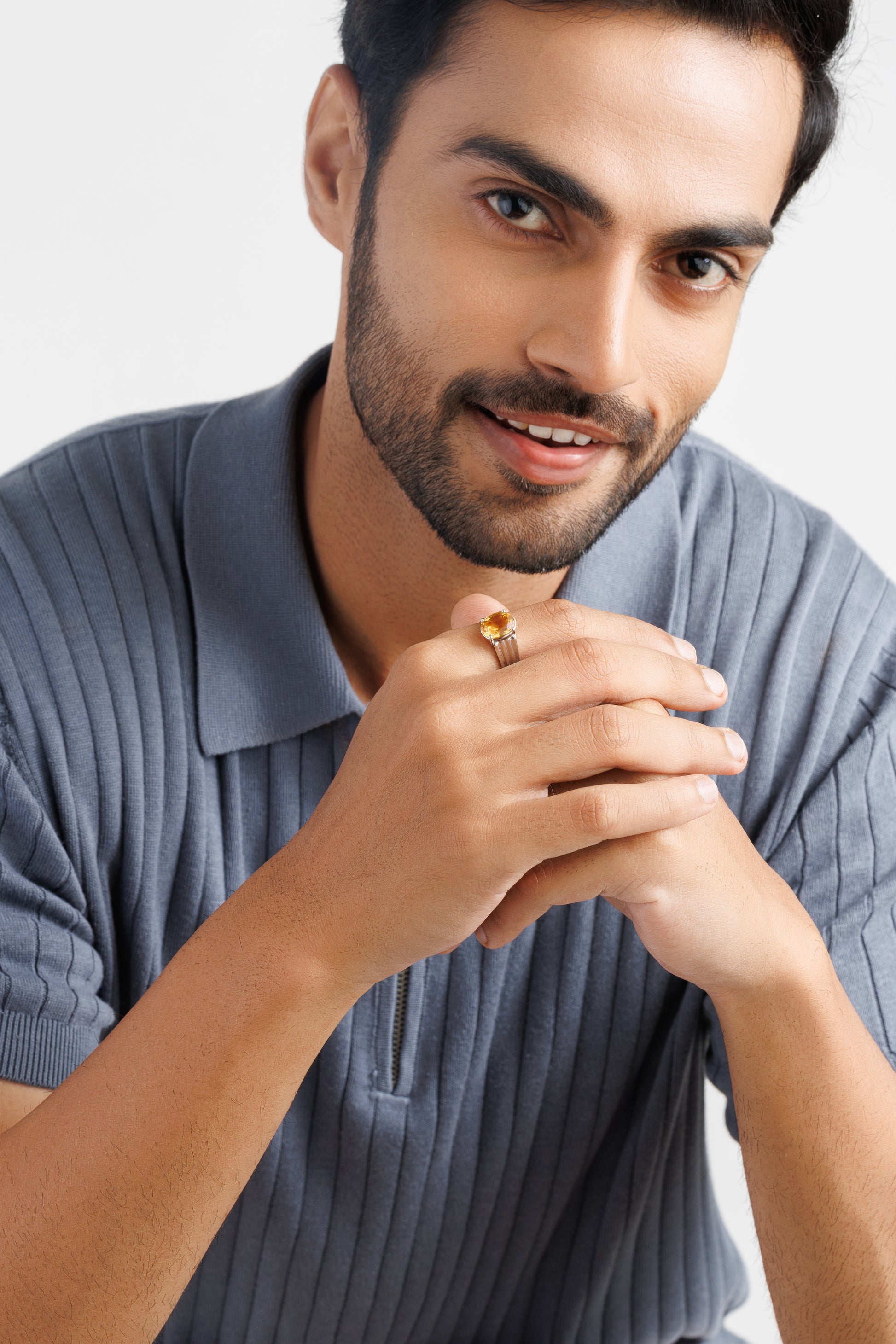 Royal Golden Topaz (Sunahara Pukhraj) Ring – 925 Silver - #1228N4 - Myra