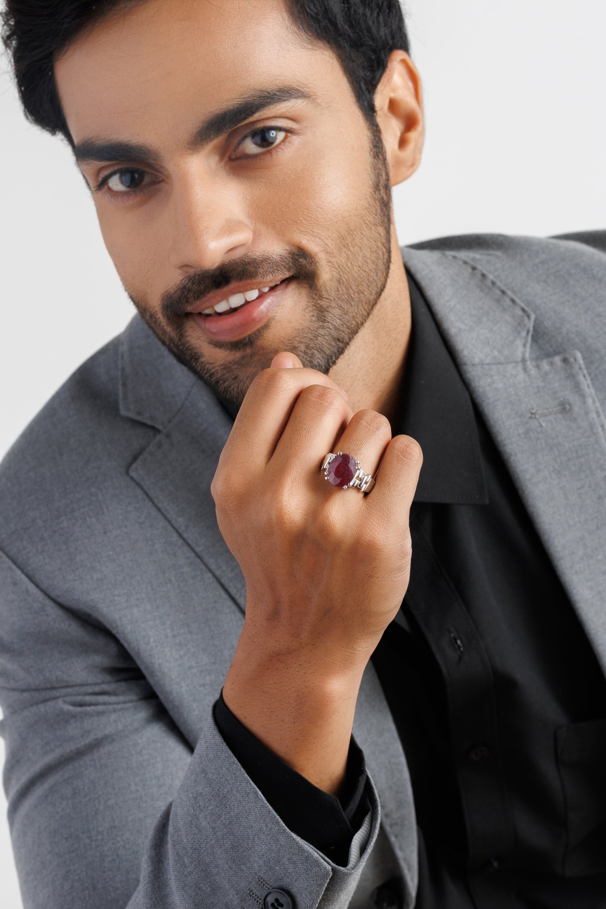 Royal Ruby (Manik) Ring – 925 Silver - #1199N8 - Myra