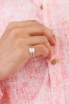 Pearl (Moti) Gemstone Ring – 925 Silver - #1150 U - Myra