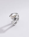 Natural Pearl (Moti) Ring in 925 Silver - #1103 U - Myra