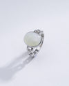Natural Opal (Doodhiya) Ring in 925 Silver – #1245B - Myra