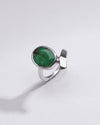 Genuine Emerald (Panna) Ring in Sterling Silver – #1202B - Myra