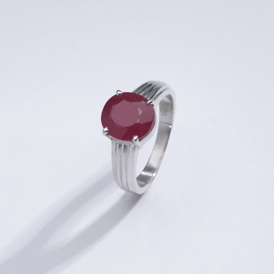 Vintage Ruby (Manik) Ring in 925 Sterling Silver - #1225N4 - Myra