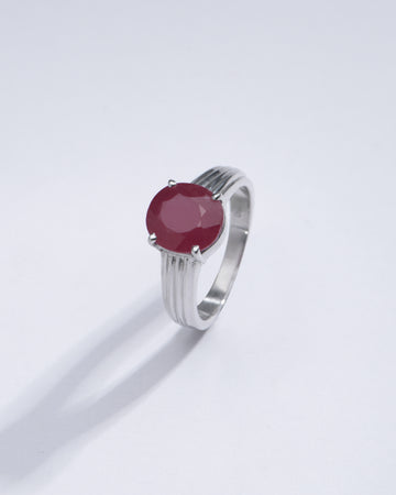 Vintage Ruby (Manik) Ring in 925 Sterling Silver - #1225N4 - Myra