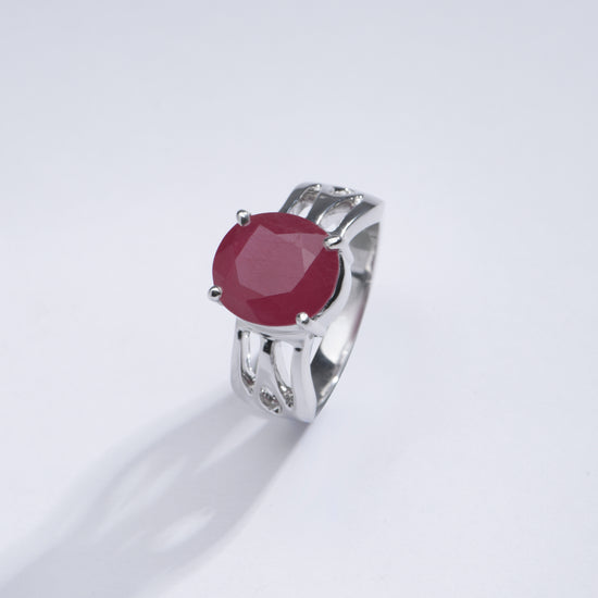 Vintage Ruby (Manik) Ring in 925 Sterling Silver - #1244N4 - Myra