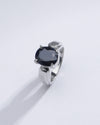 Classic Blue Sapphire (Neelam) Ring in 925 Silver – #1101N4 - Myra