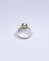 Bold Yellow Sapphire (Pukhraj) Ring in 925 Silver – #1225B - Myra