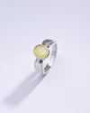 Classic Yellow Sapphire (Pukhraj) Ring in 925 Sterling Silver – #1101B - Myra