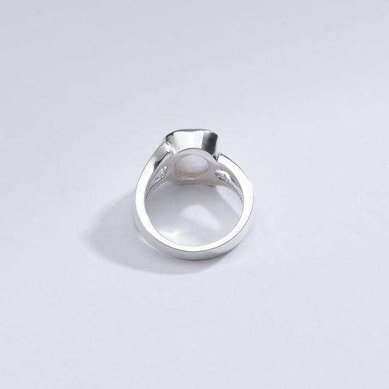 Elegant Pearl (Moti) Ring in 925 Sterling Silver - #1182 U - Myra