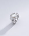 Classic Pearl (Moti) Ring in 925 Silver - #1236 R - Myra