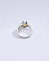 Radiant Yellow Sapphire (Pukhraj) Ring in Sterling Silver – #1219B
