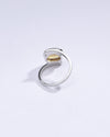 Radiant Yellow Sapphire (Pukhraj) Ring in 925 Silver – #1138B - Myra
