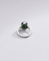 Unisex Green Emerald (Panna) Ring in 925 Silver – #1150B - Myra