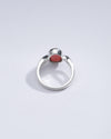 Authentic Red Coral (Moonga) Ring in 925 Silver – #1102 Ov - Myra