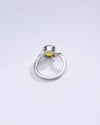 Classic Yellow Sapphire (Pukhraj) Ring in Sterling Silver – #1152B - Myra