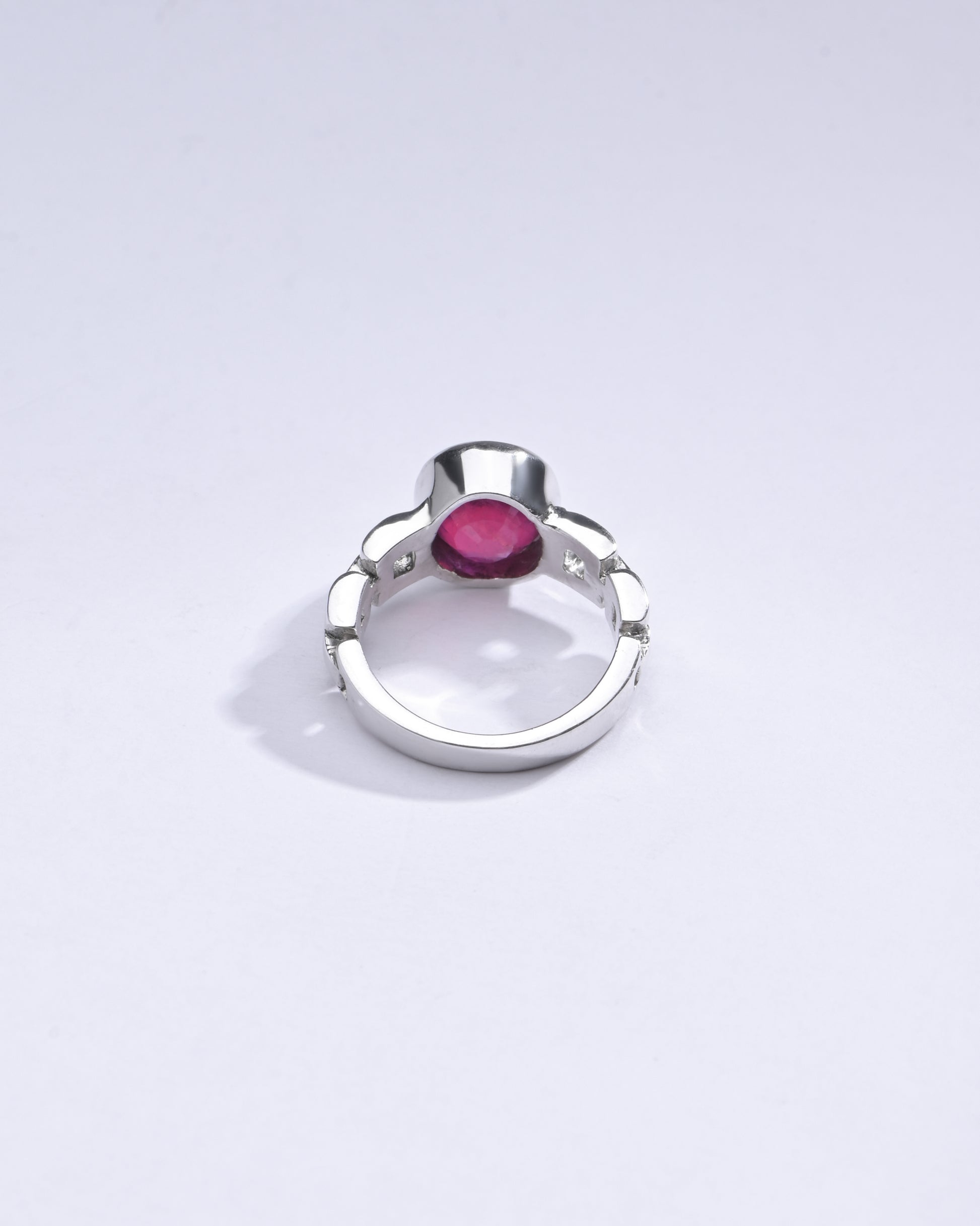 Radiant Ruby (Manik) Gemstone Ring in 925 silver - #1245B - Myra