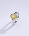 Authentic Yellow Sapphire (Pukhraj) Ring in 925 Silver - #1139B - Myra