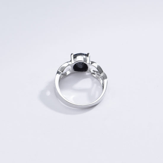 Vintage Blue Sapphire (Neelam) Ring in Sterling Silver – #1131N4 - Myra