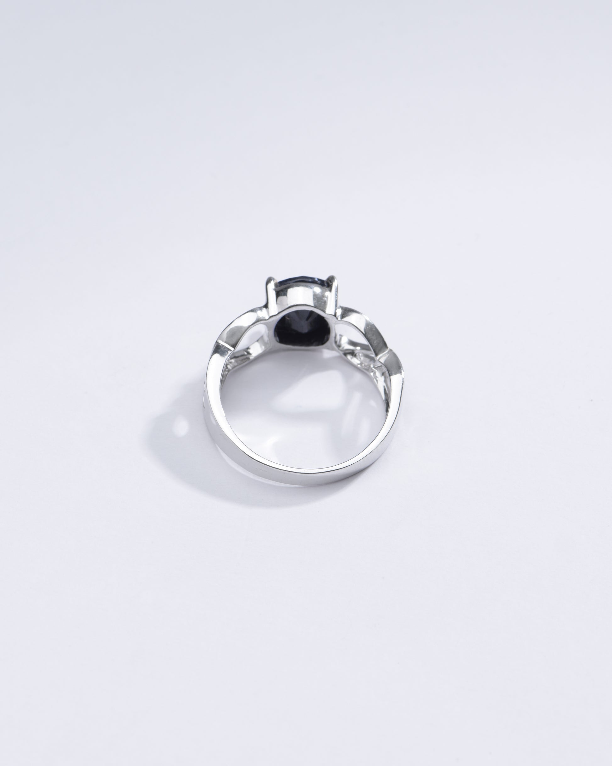 Vintage Blue Sapphire (Neelam) Ring in Sterling Silver – #1131N4 - Myra