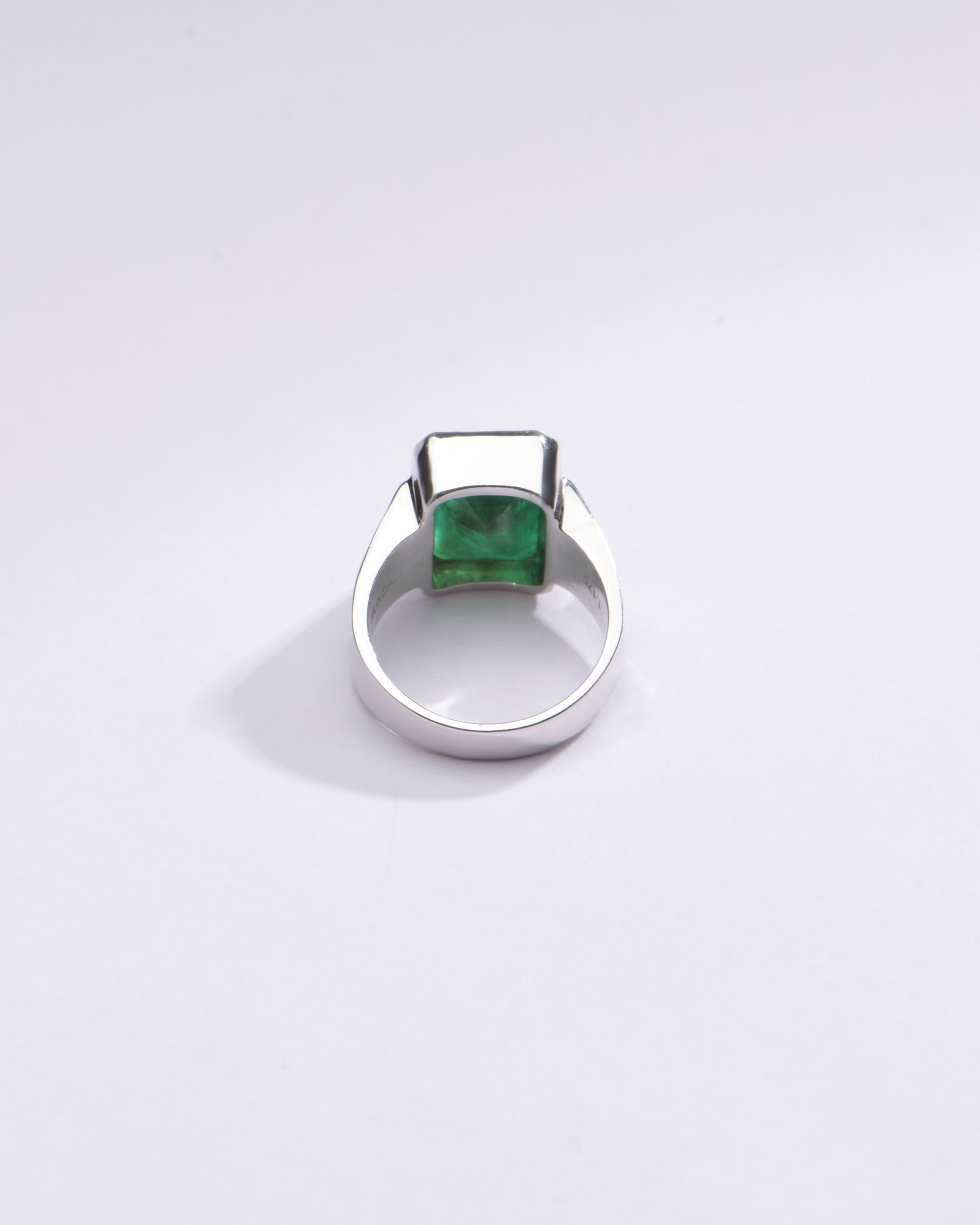 Vintage Emerald (Panna) Ring in 925 Silver – #1228B Sq - Myra