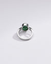 Vintage Emerald (Panna) Gemstone Ring in Sterling Silver – #1102B - Myra