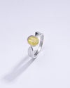 Unisex Yellow Sapphire (Pukhraj) Ring in 925 Silver – #1136B - Myra