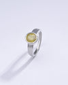 Bold Yellow Sapphire (Pukhraj) Ring in 925 Silver – #1225B - Myra