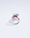 Authentic Ruby (Manik) Ring in Sterling Silver - #1273B - Myra