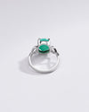 Classic Emerald (Panna) Gemstone Ring in 925 Silver – #1220N4 - Myra