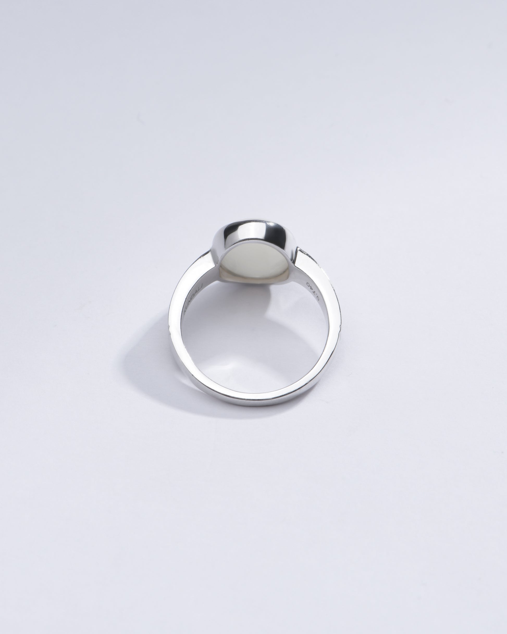 Radiant Opal (Doodhiya) Gemstone Ring in Sterling Silver – #1225B - Myra