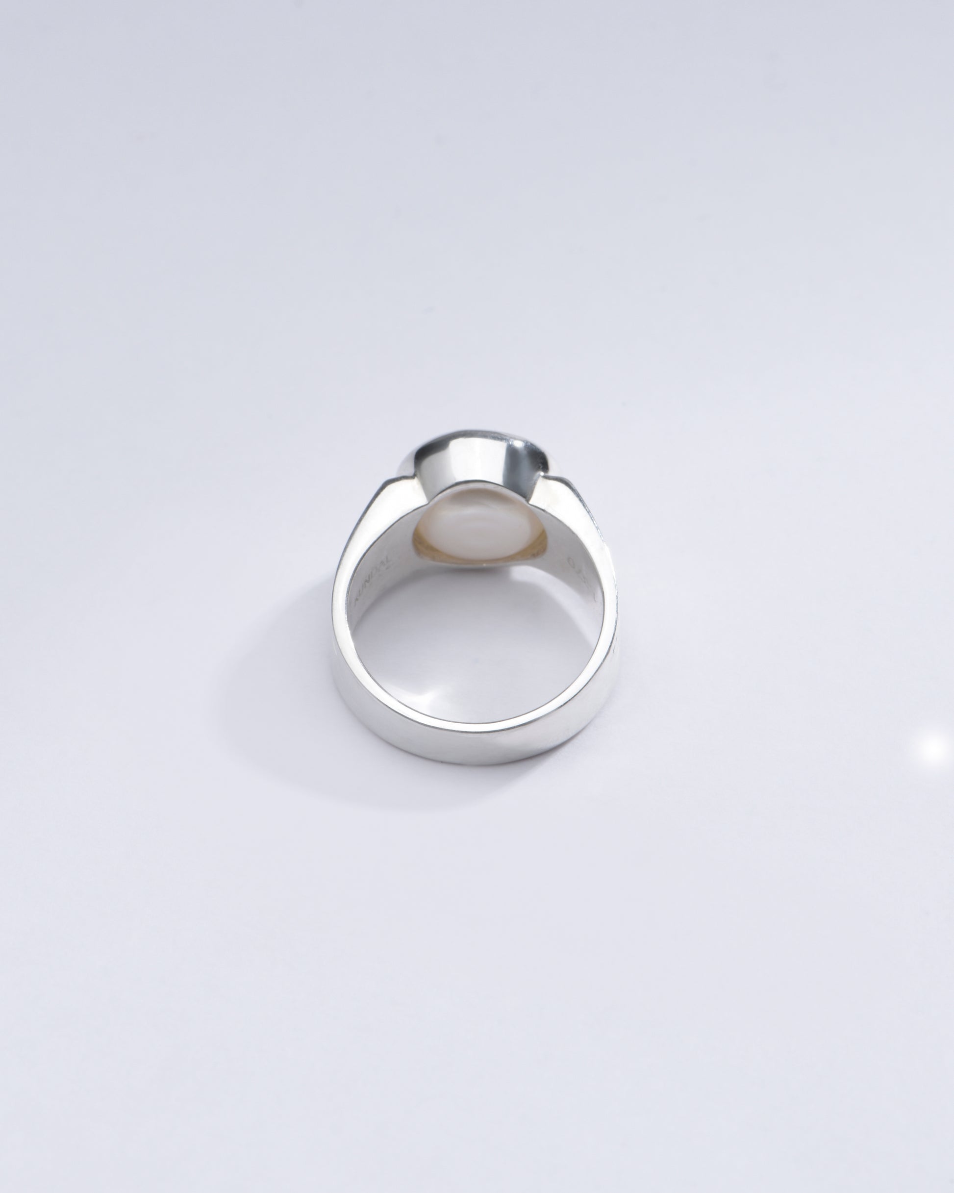 Natural Pearl (Moti) Gemstone Ring in 925 Silver - #1228 R - Myra