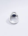 Royal Blue Sapphire (Neelam) Ring in 925 Silver – #1199N8 - Myra