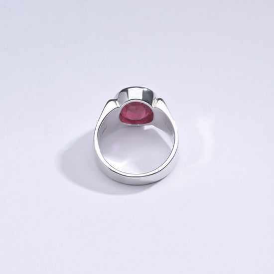 Classic Ruby (Manik) Ring in 925 Silver - #1111B - Myra