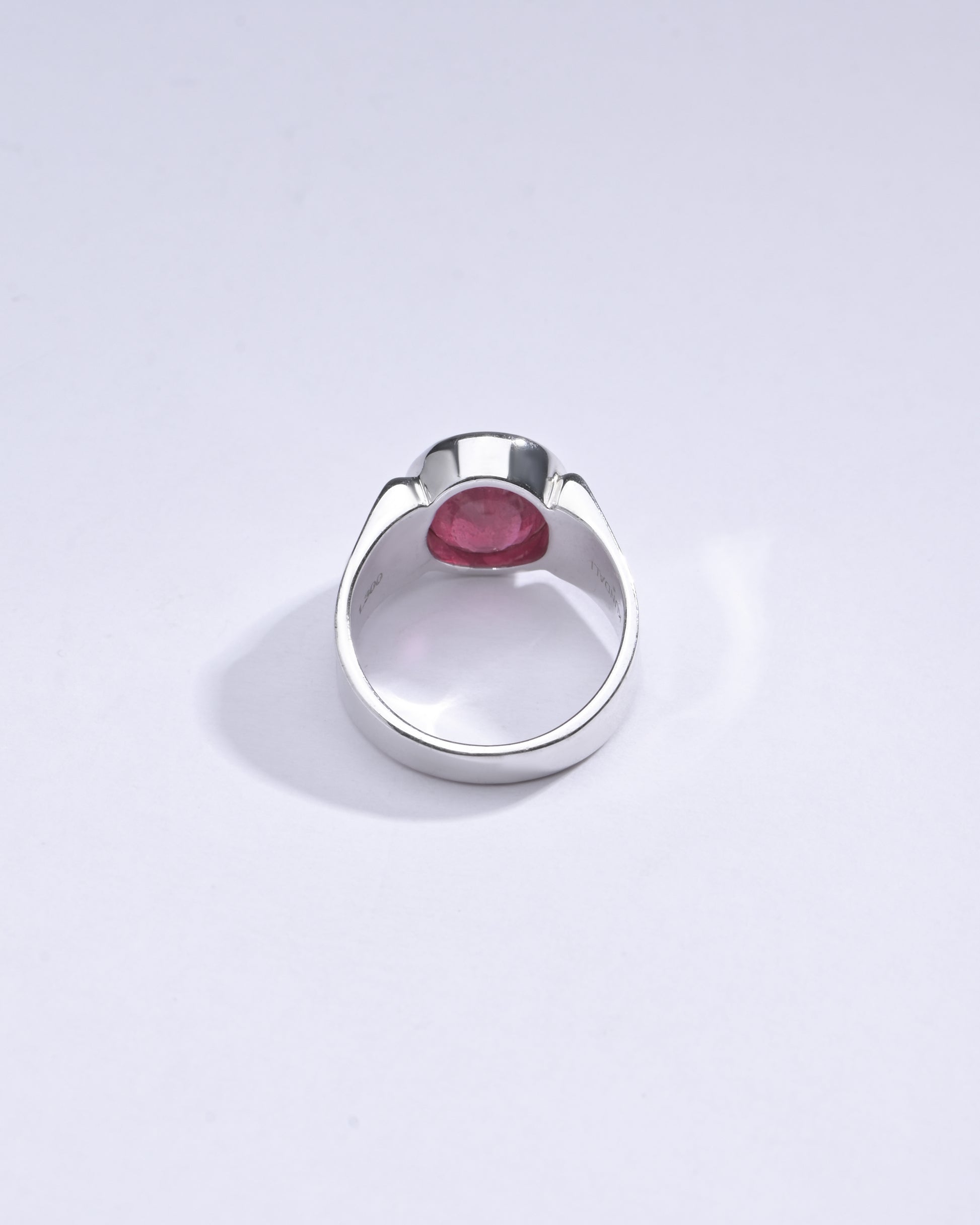 Classic Ruby (Manik) Ring in 925 Silver - #1111B - Myra