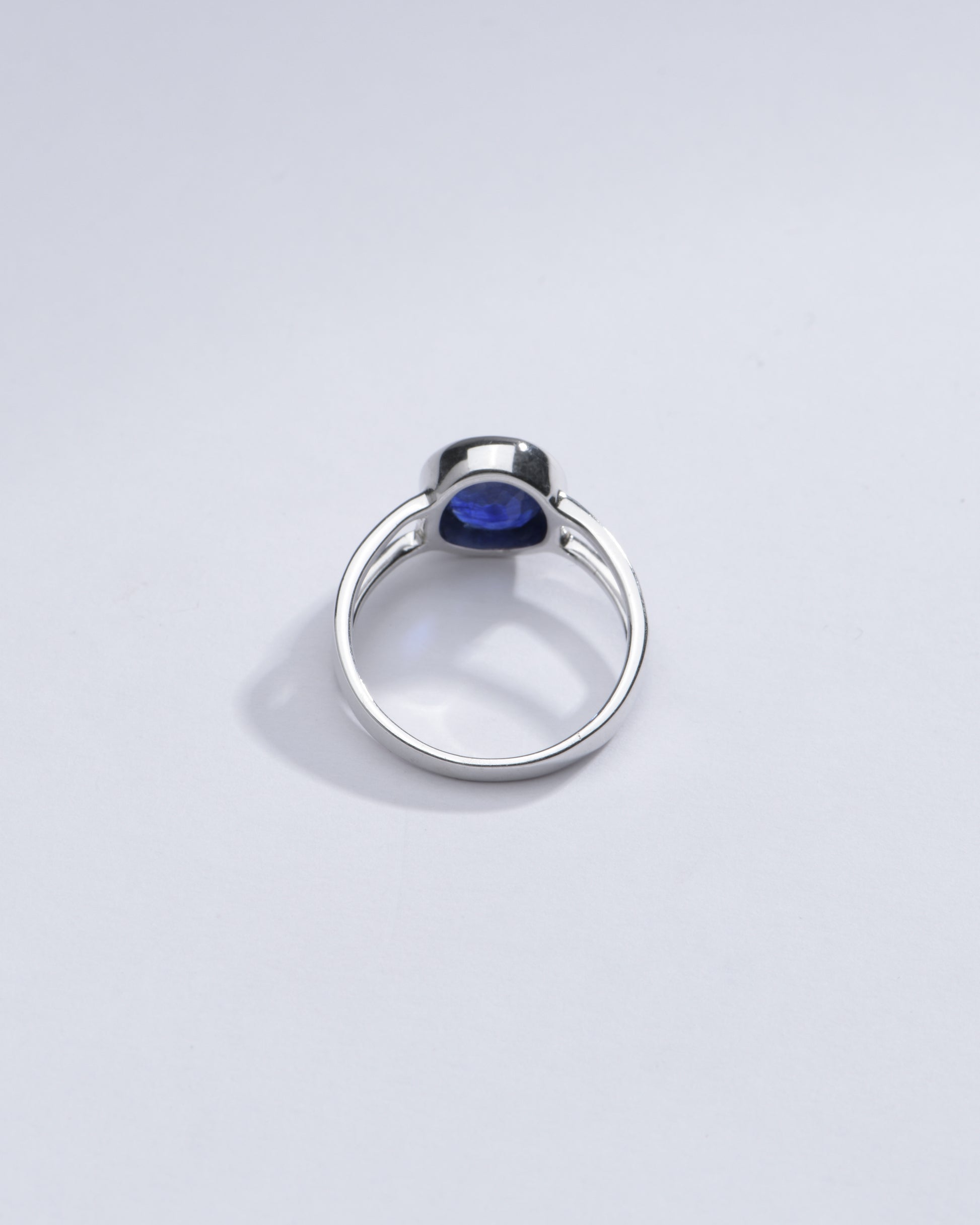 Royal Blue Sapphire (Neelam) Ring in 925 Silver – #1150B - Myra